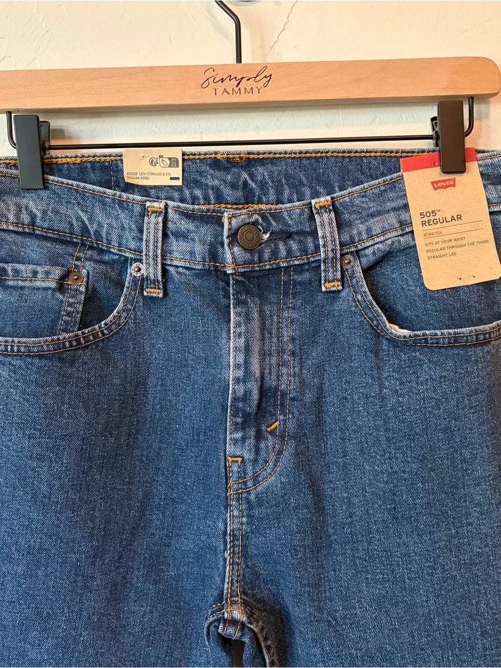 Levi's Men's Dark Blue Straight-Leg Jeans